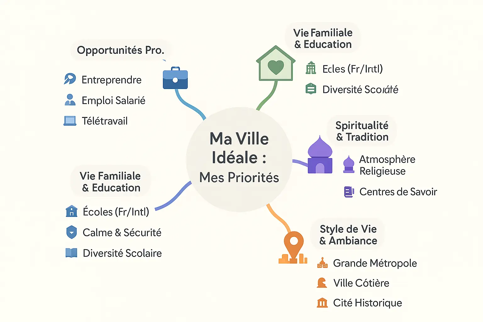 Carte du Maroc avec les principales villes