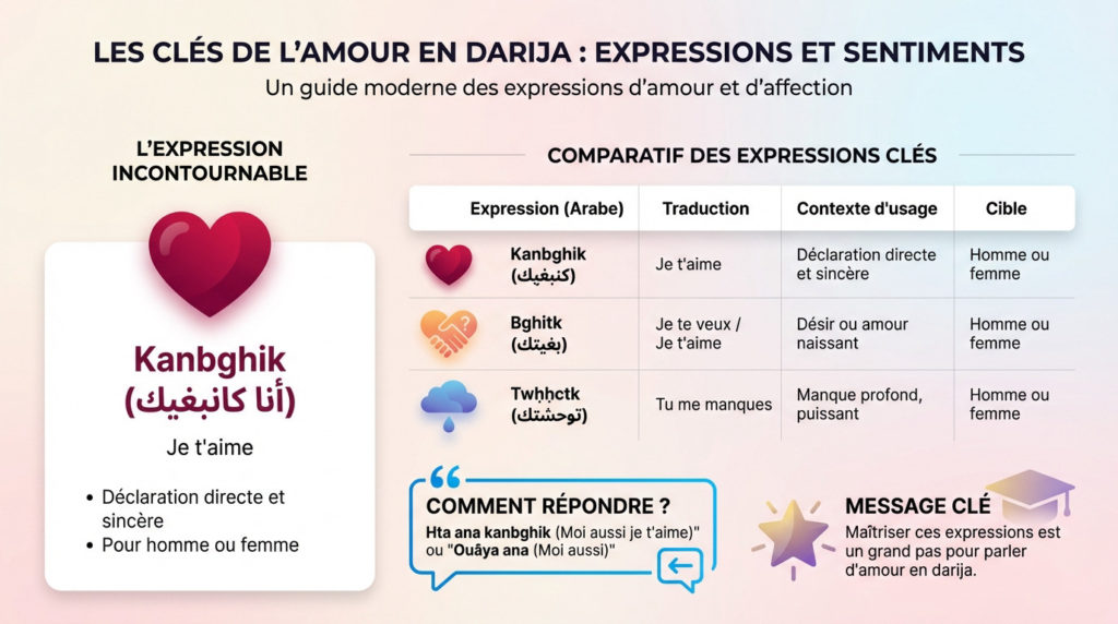 Je t' aime en darija - Dire Kanbghik & Surnoms [Guide]