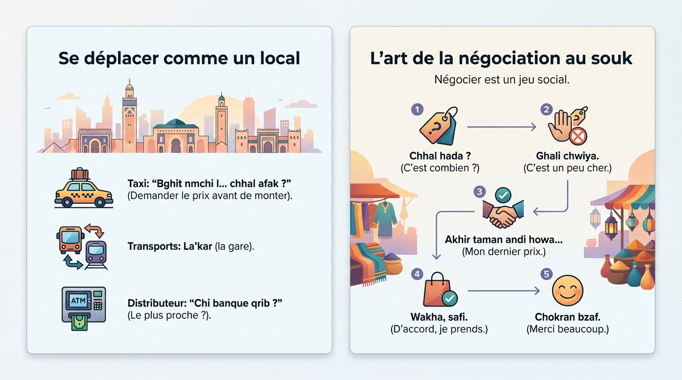 Guide pratique du darija pour négocier et se déplacer au Maroc