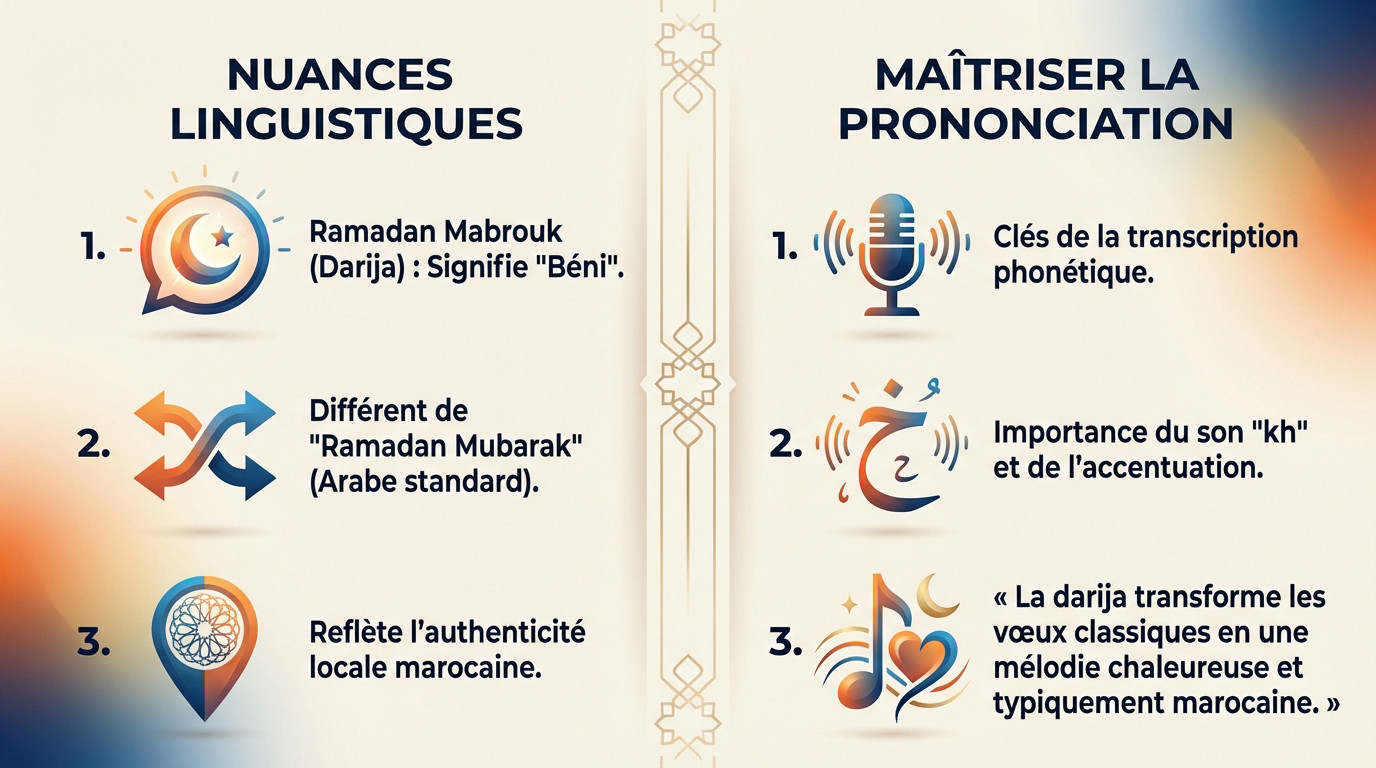 Infographie sur les expressions marocaines pour le Ramadan en darija
