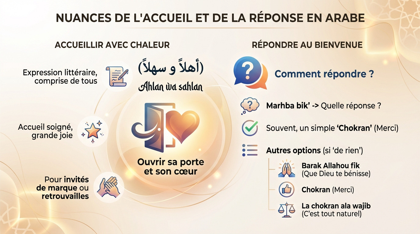 Nuances de l'accueil et de la réponse en arabe marocain