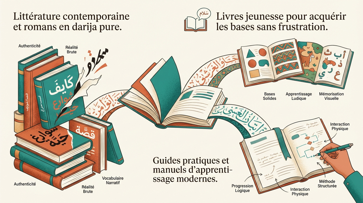 Sélection de livres et manuels pour apprendre le darija marocain