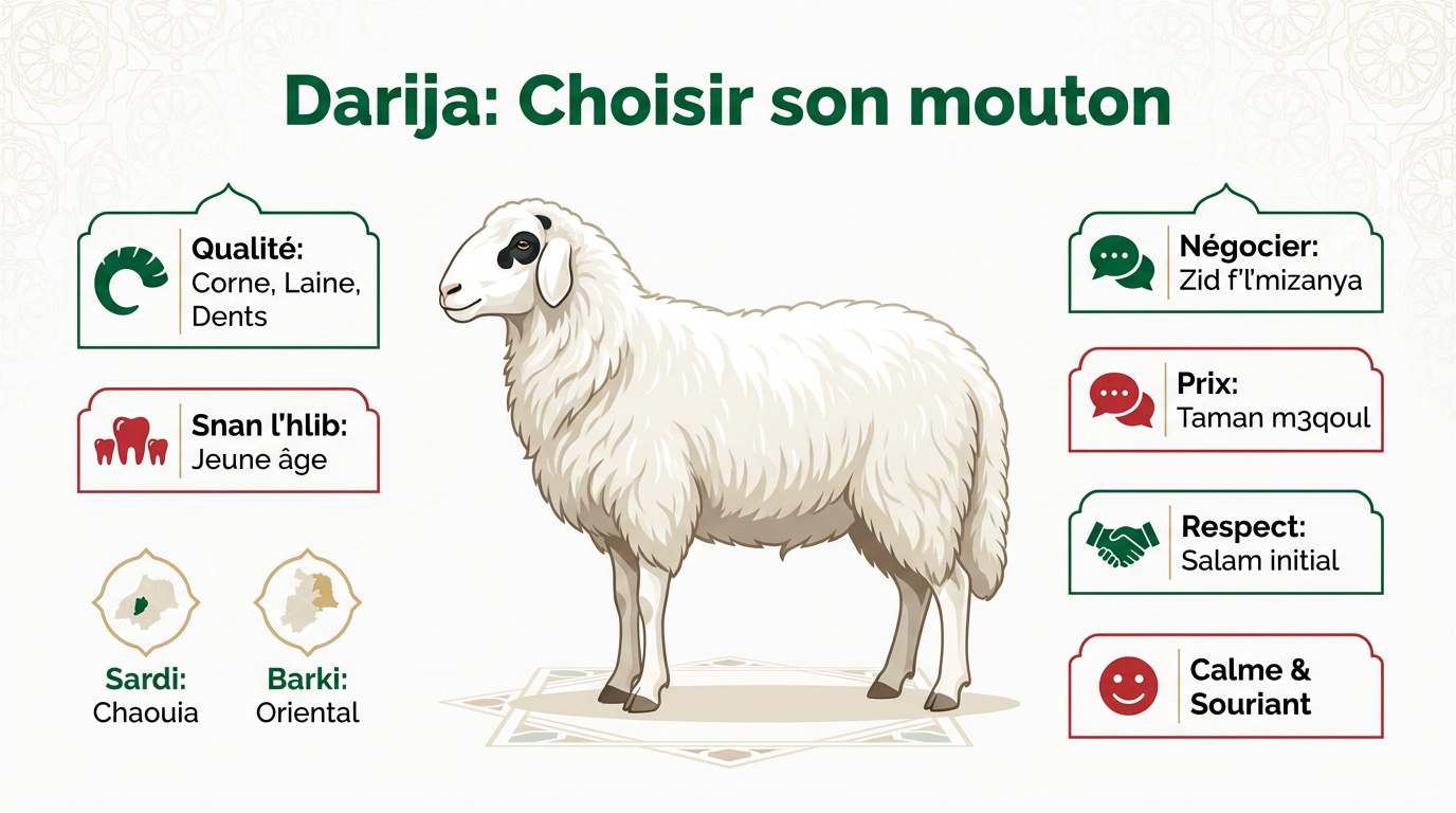 Conseils pour choisir son mouton de l'Aïd au Maroc en darija