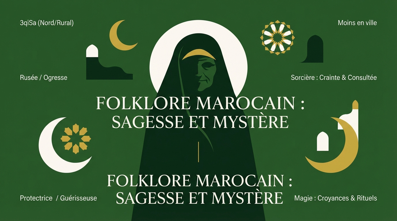 Représentation mystérieuse du folklore marocain traditionnel