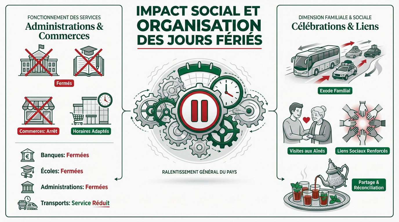 Rues calmes et commerces fermés pendant l'Aïd el Fitr au Maroc