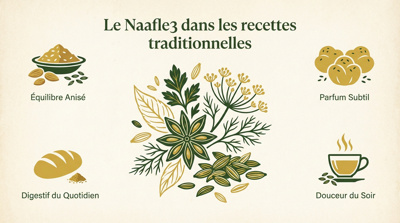 Graines de naafe3 utilisées dans la pâtisserie marocaine traditionnelle