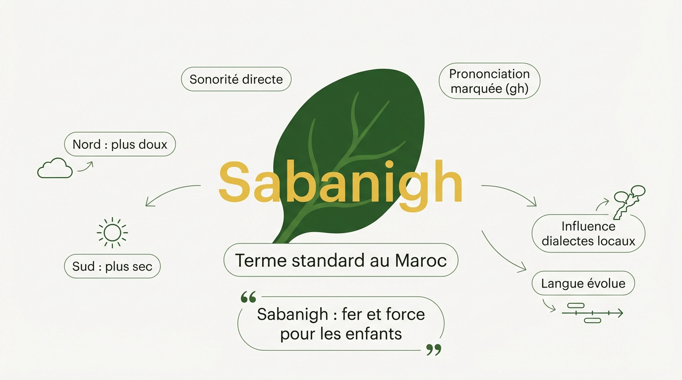 Feuilles d'épinards frais appelés Sabanigh sur un marché marocain