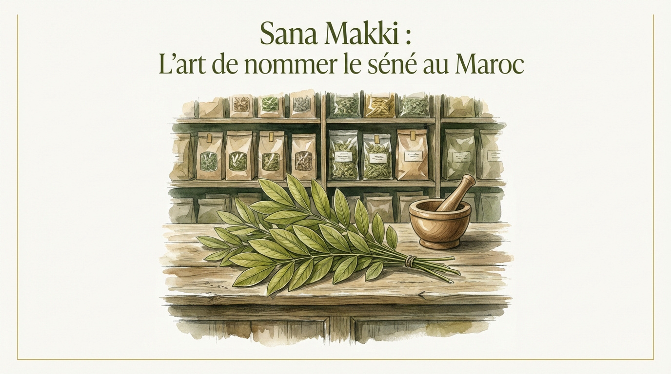 Feuilles de séné séchées de qualité supérieure appelées Sana Makki au Maroc