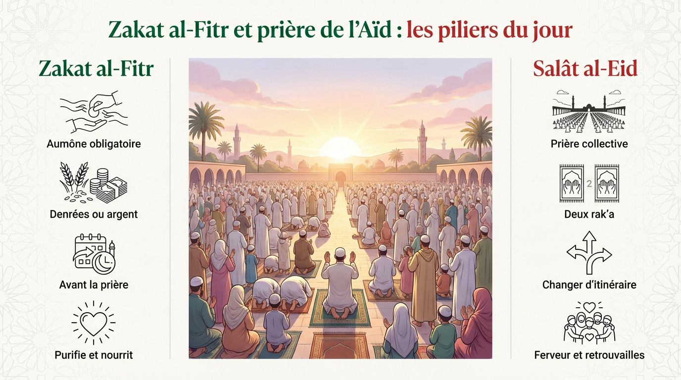 Célébration de la Zakat al-Fitr et prière collective au Maroc