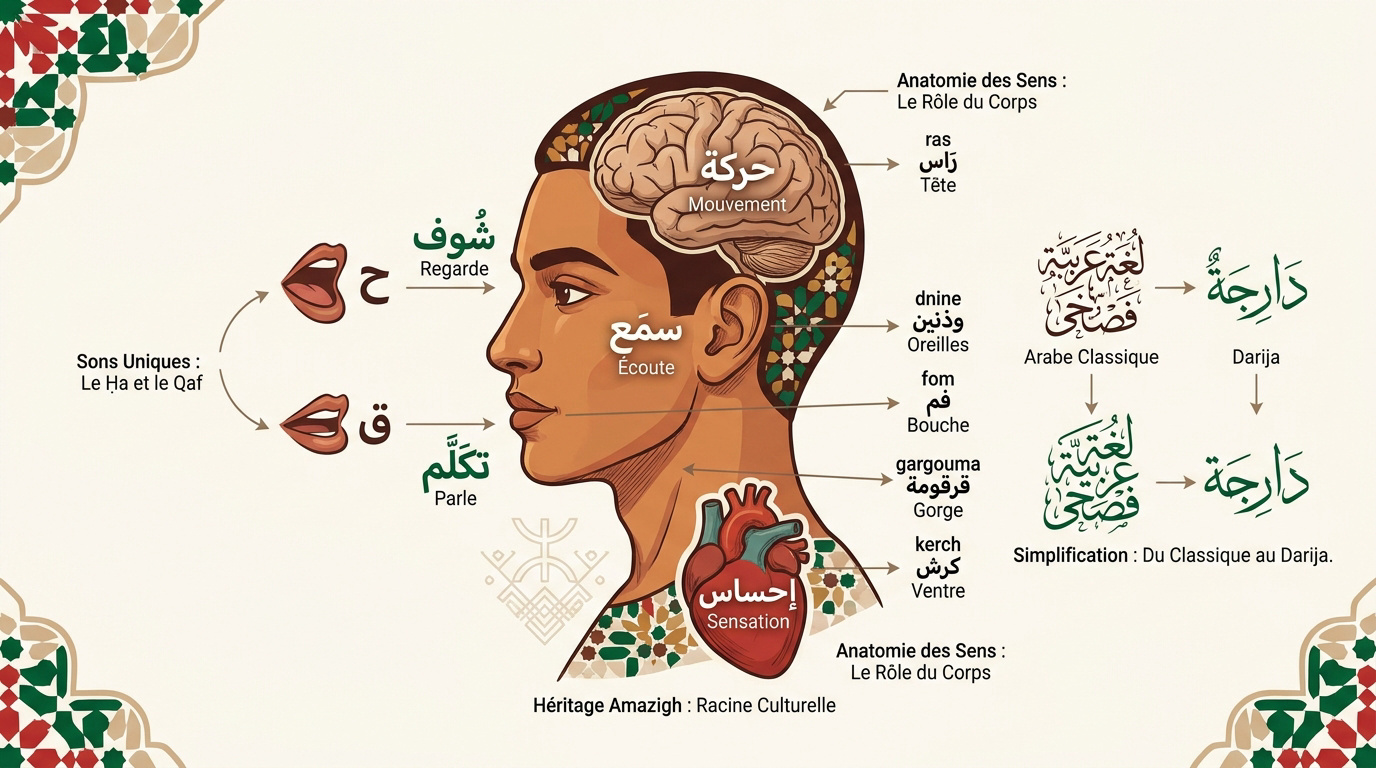 Apprendre la prononciation des sons gutturaux en darija marocain